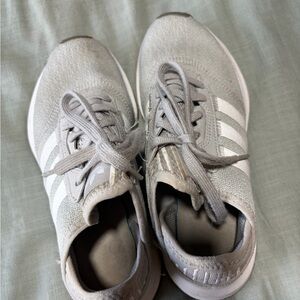 Adidas Light Gray Sneakers with White Accents